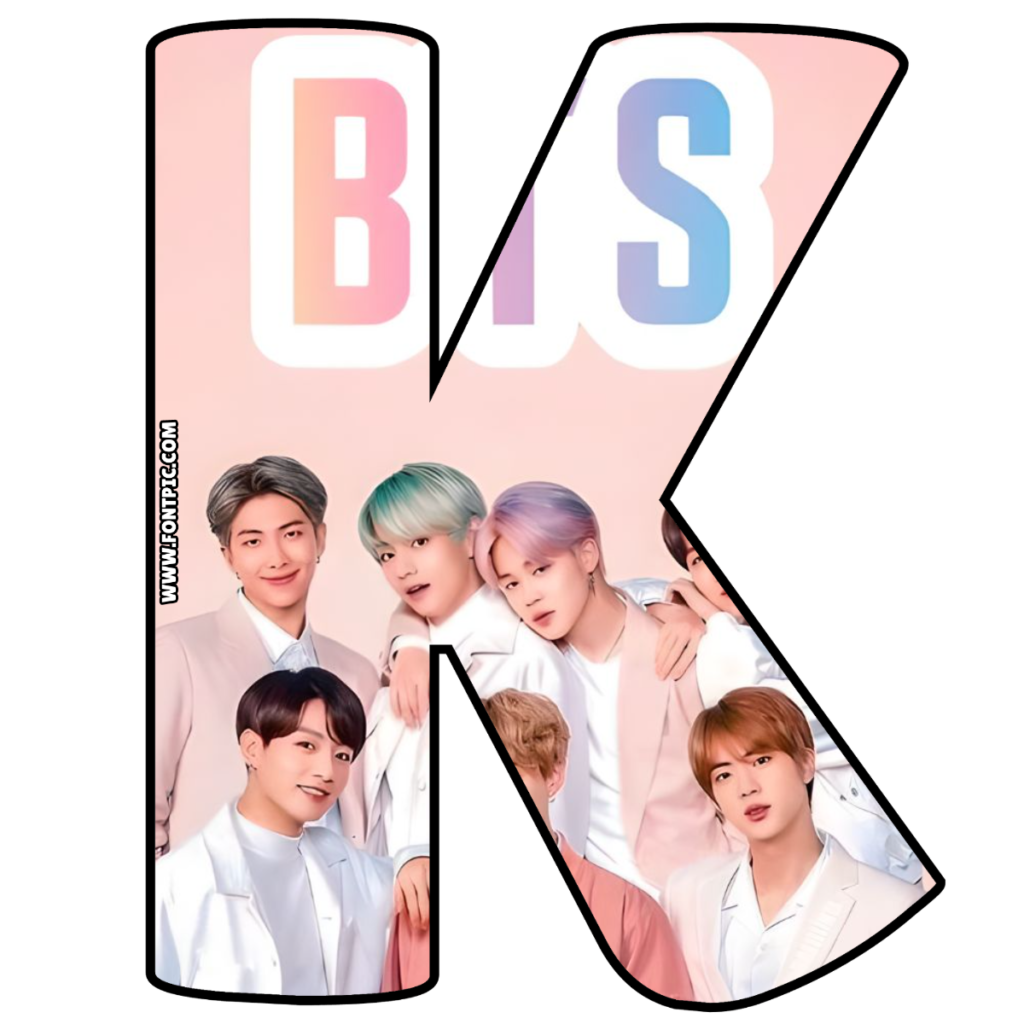 BTS Letter K - FontPic.com