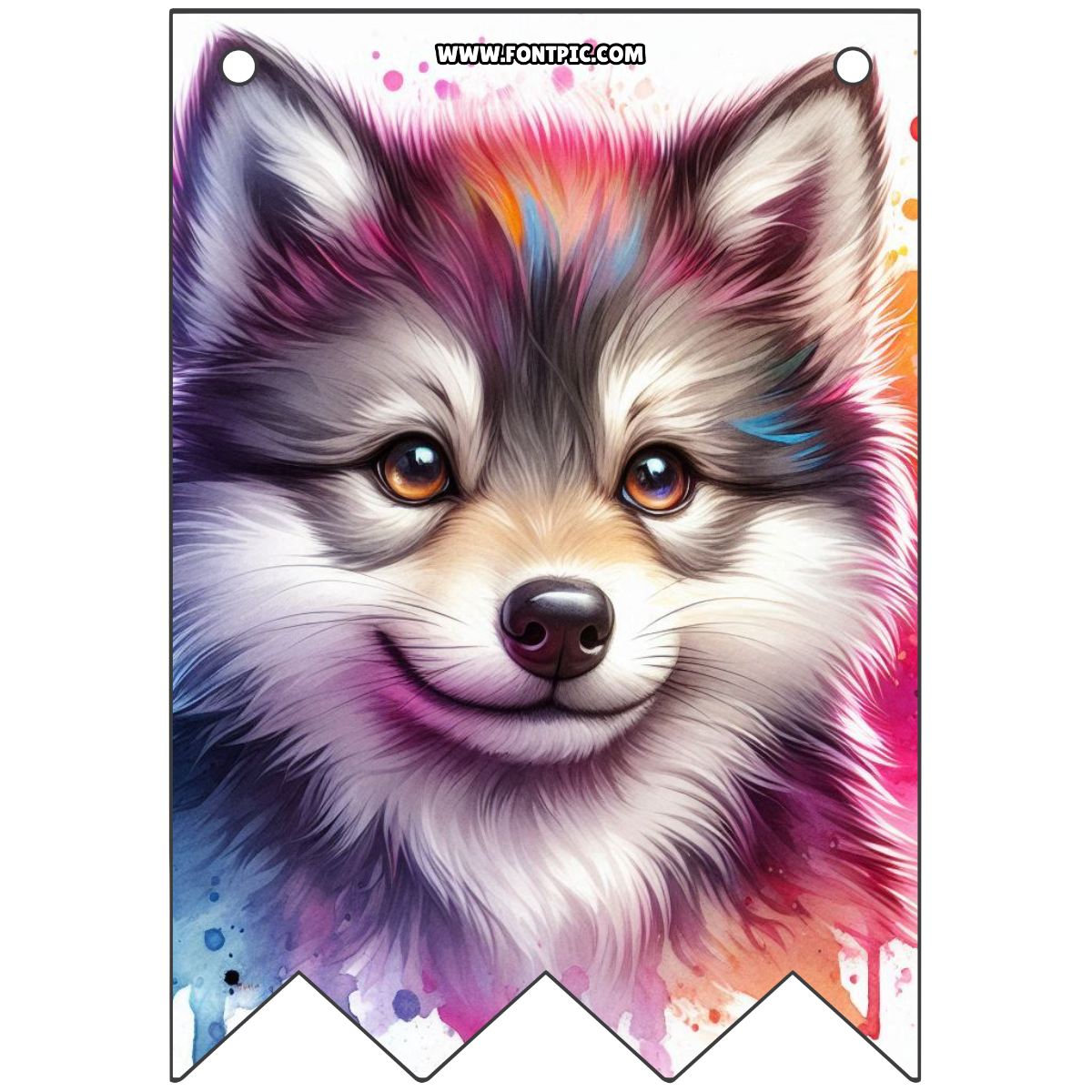 Baby Wolf Pennants