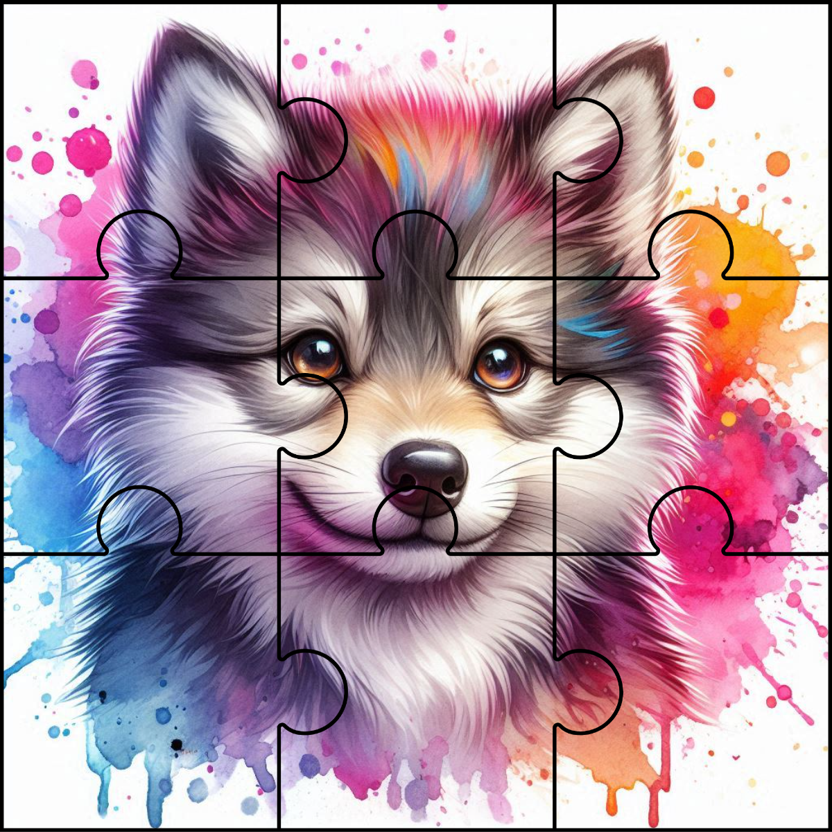 Baby Wolf Puzzle