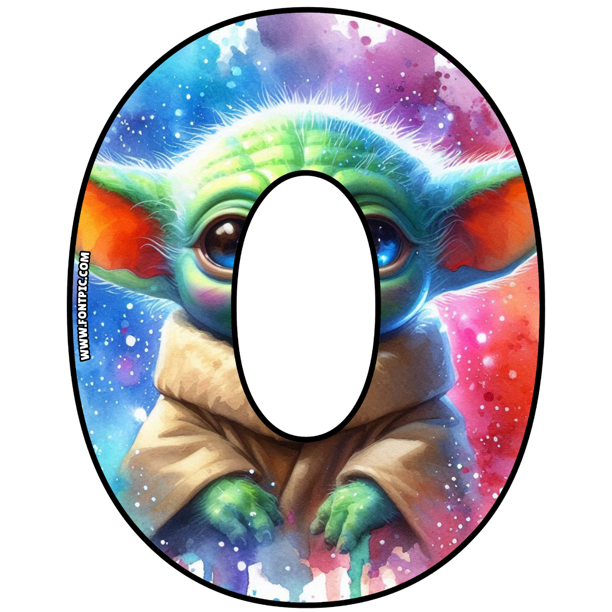 Baby Yoda Star Wars Number 0