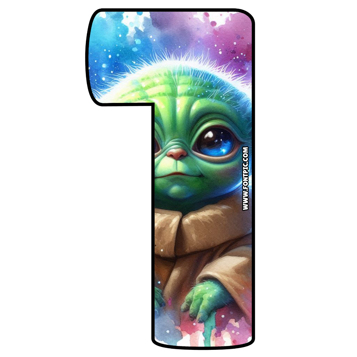 Baby Yoda Star Wars Number 1