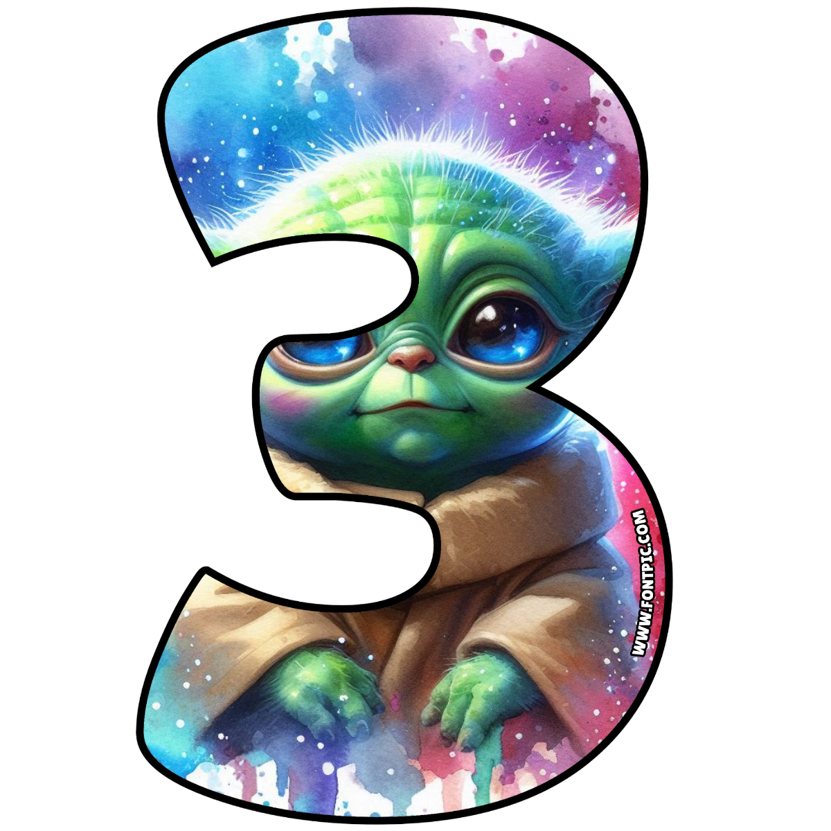 Baby Yoda Star Wars Number 3
