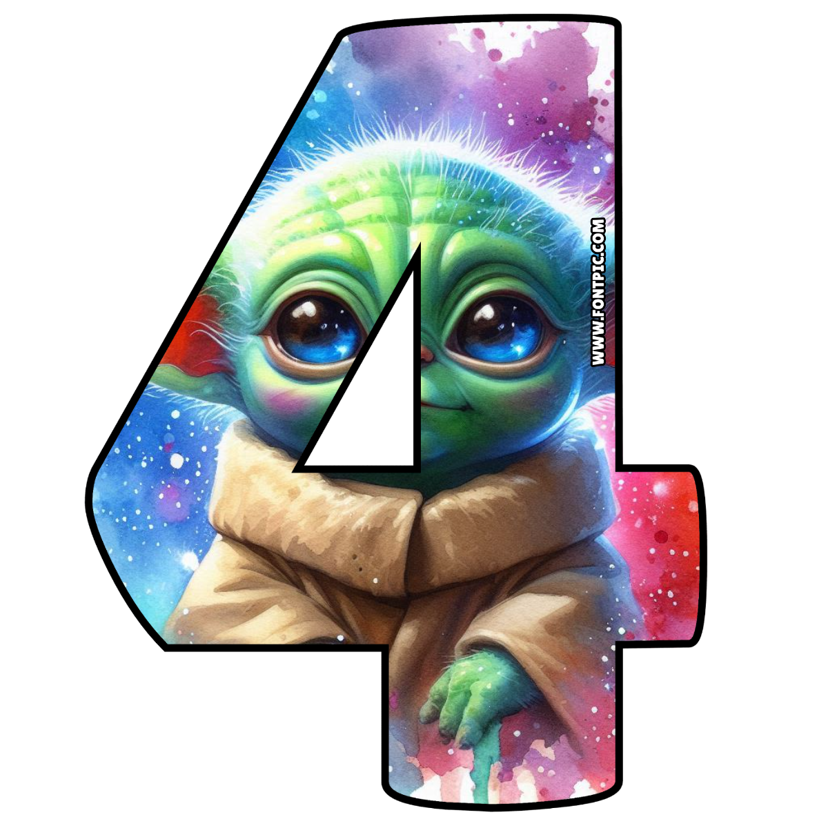 Baby Yoda Star Wars Number 4