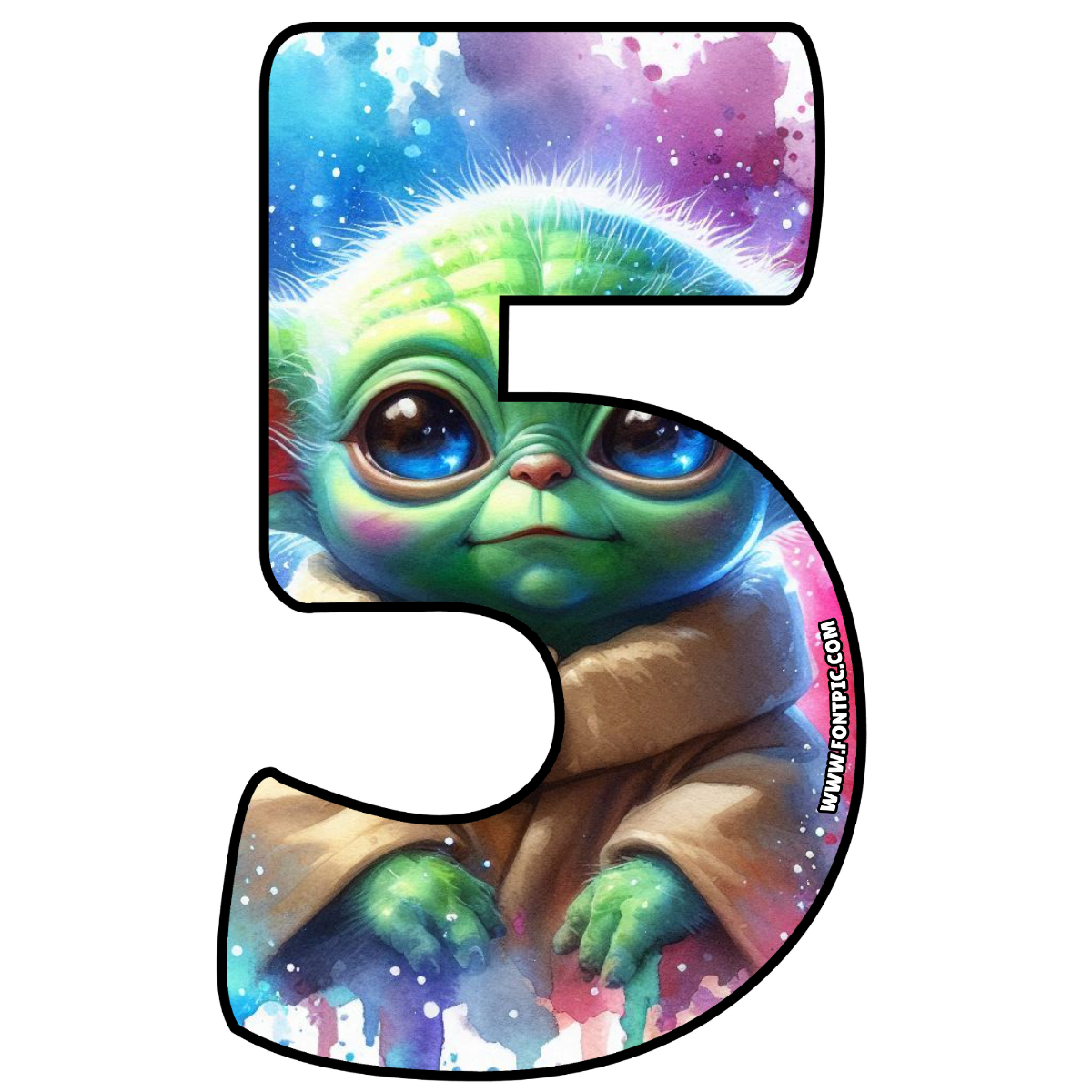 Baby Yoda Star Wars Number 5