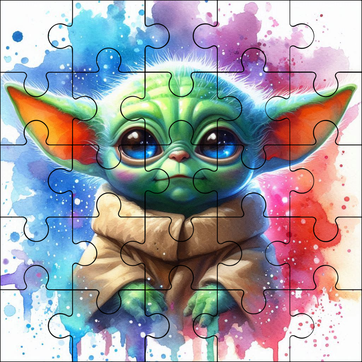 Baby Yoda Star Wars Puzzle