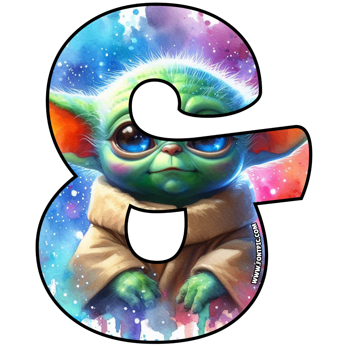 Baby Yoda Star Wars Symbol &