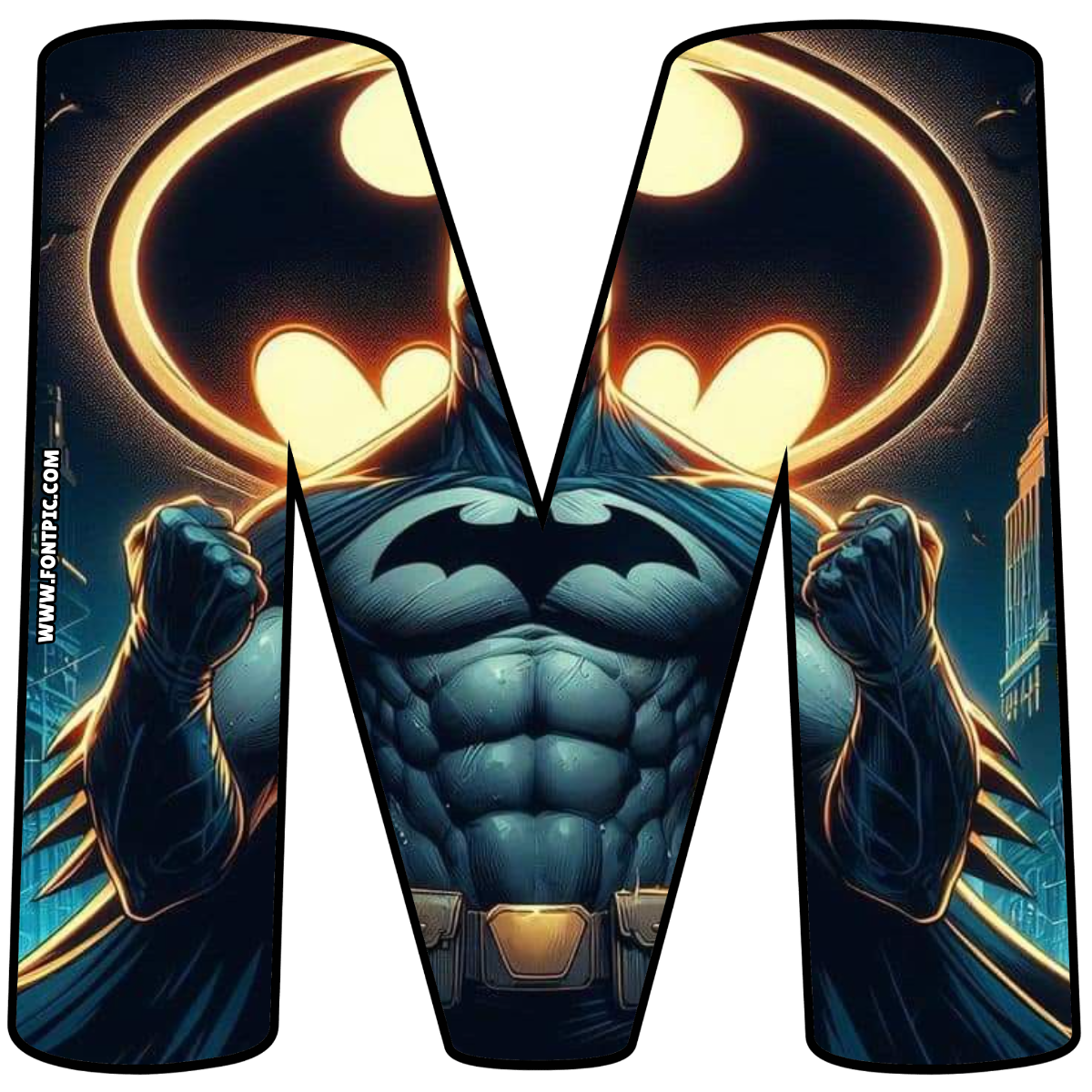 Batman Letter M