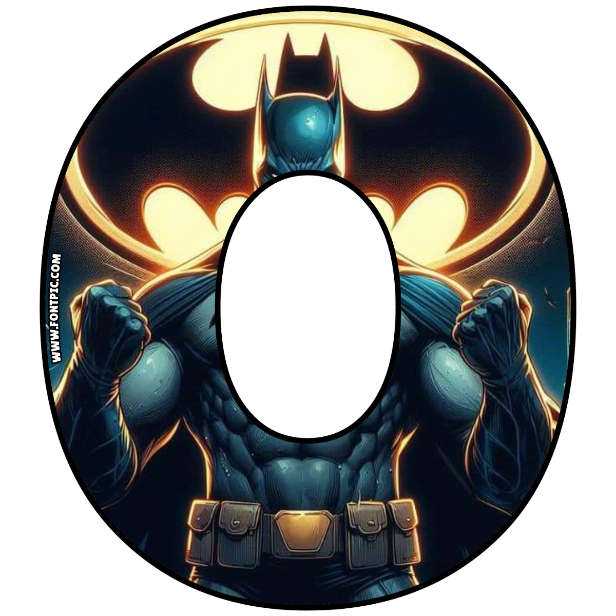 Batman Letter O