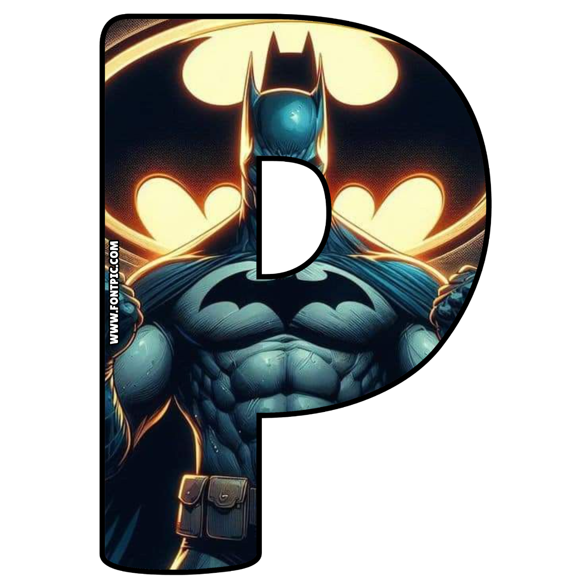 Batman Letter P