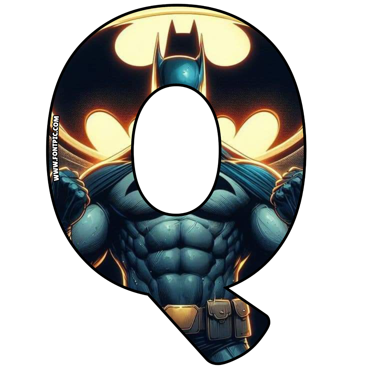 Batman Letter Q