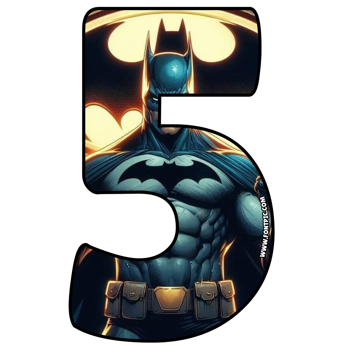 Batman Number 5 - FontPic.com