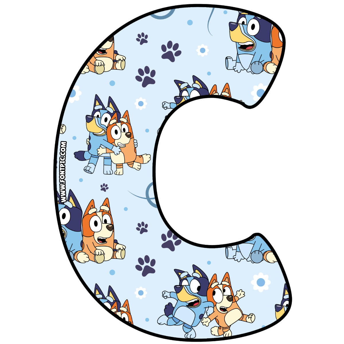 Bluey Letter C