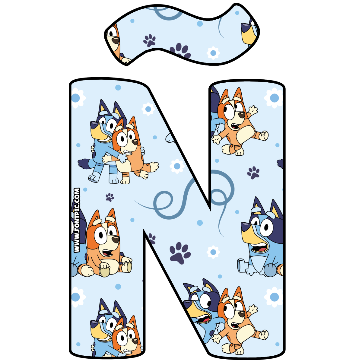 Bluey Letter Ñ