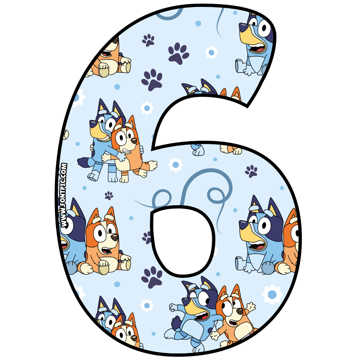 Bluey Number 6