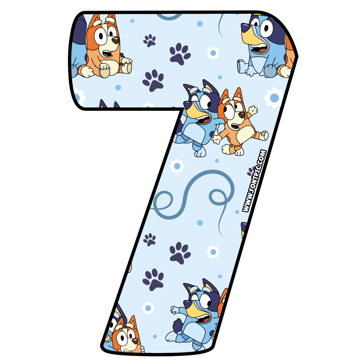 Bluey Number 7