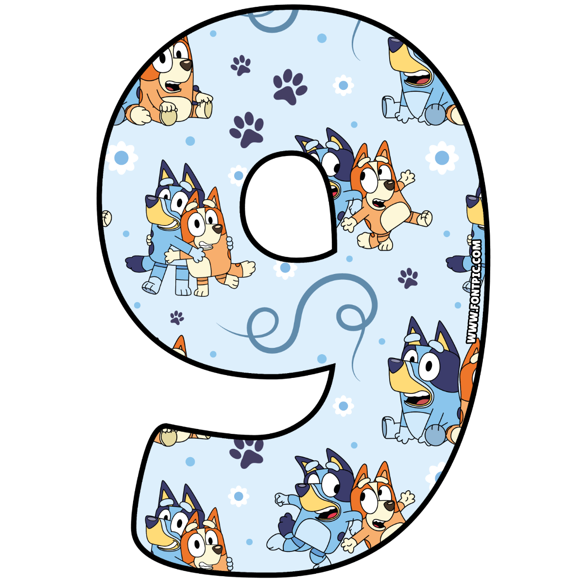 Bluey Number 9