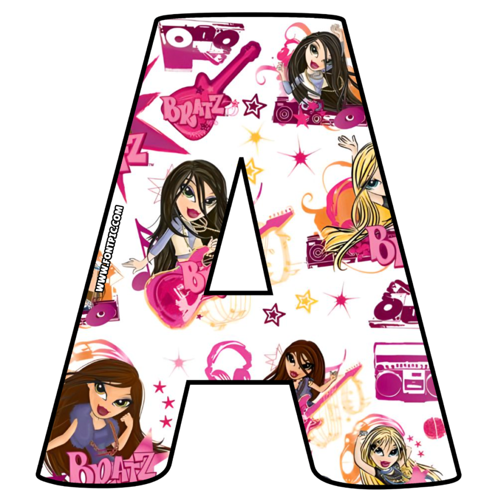 Bratz letter a fontpic