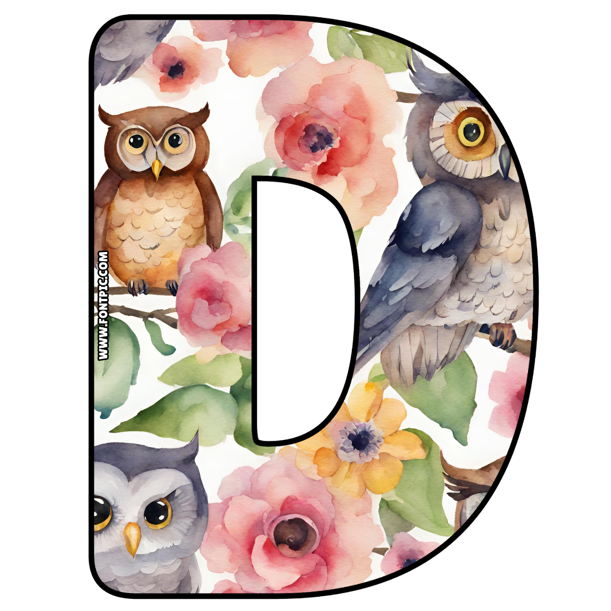 Buho Letter D
