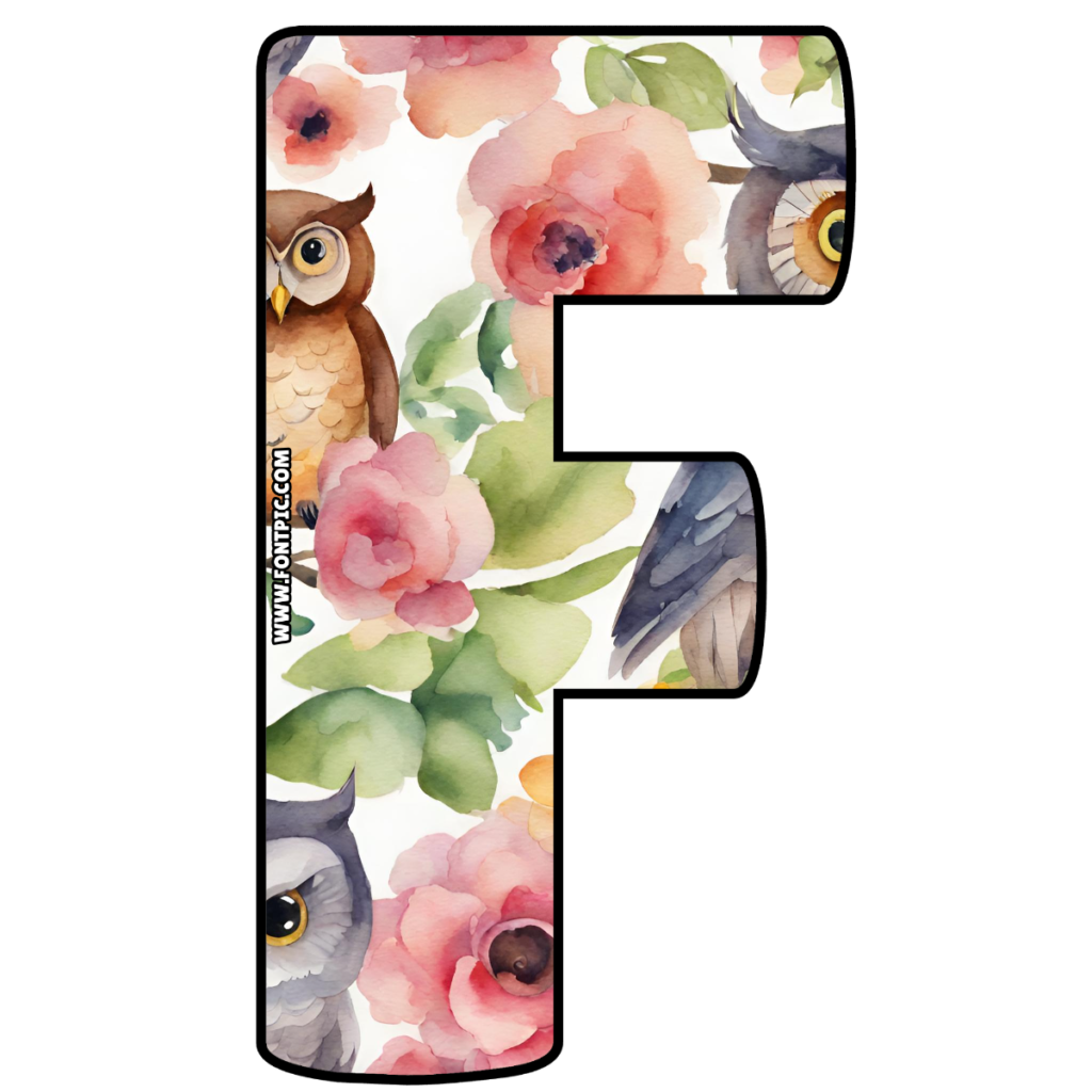 Buho Letter F - FontPic.com