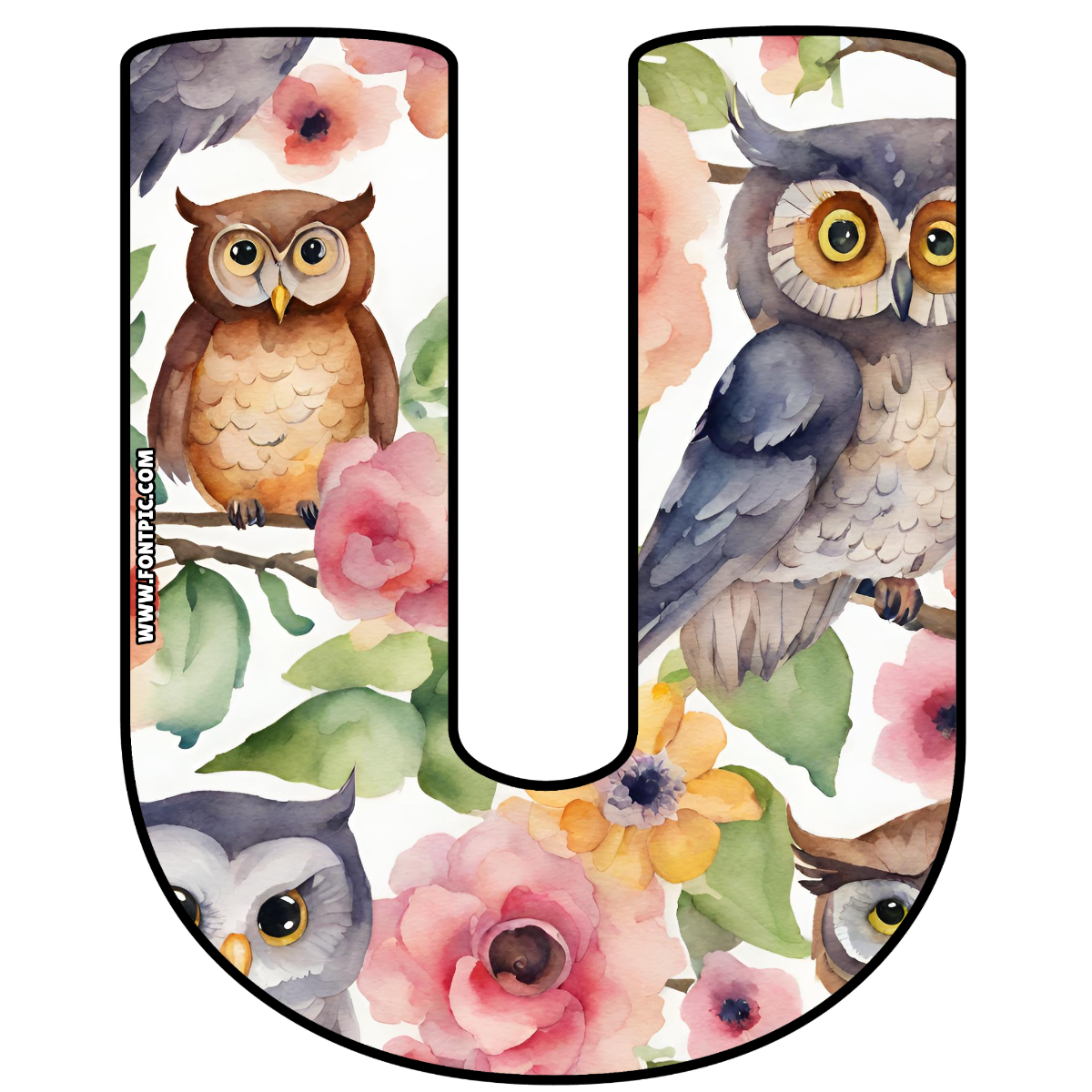 Buho Letter U