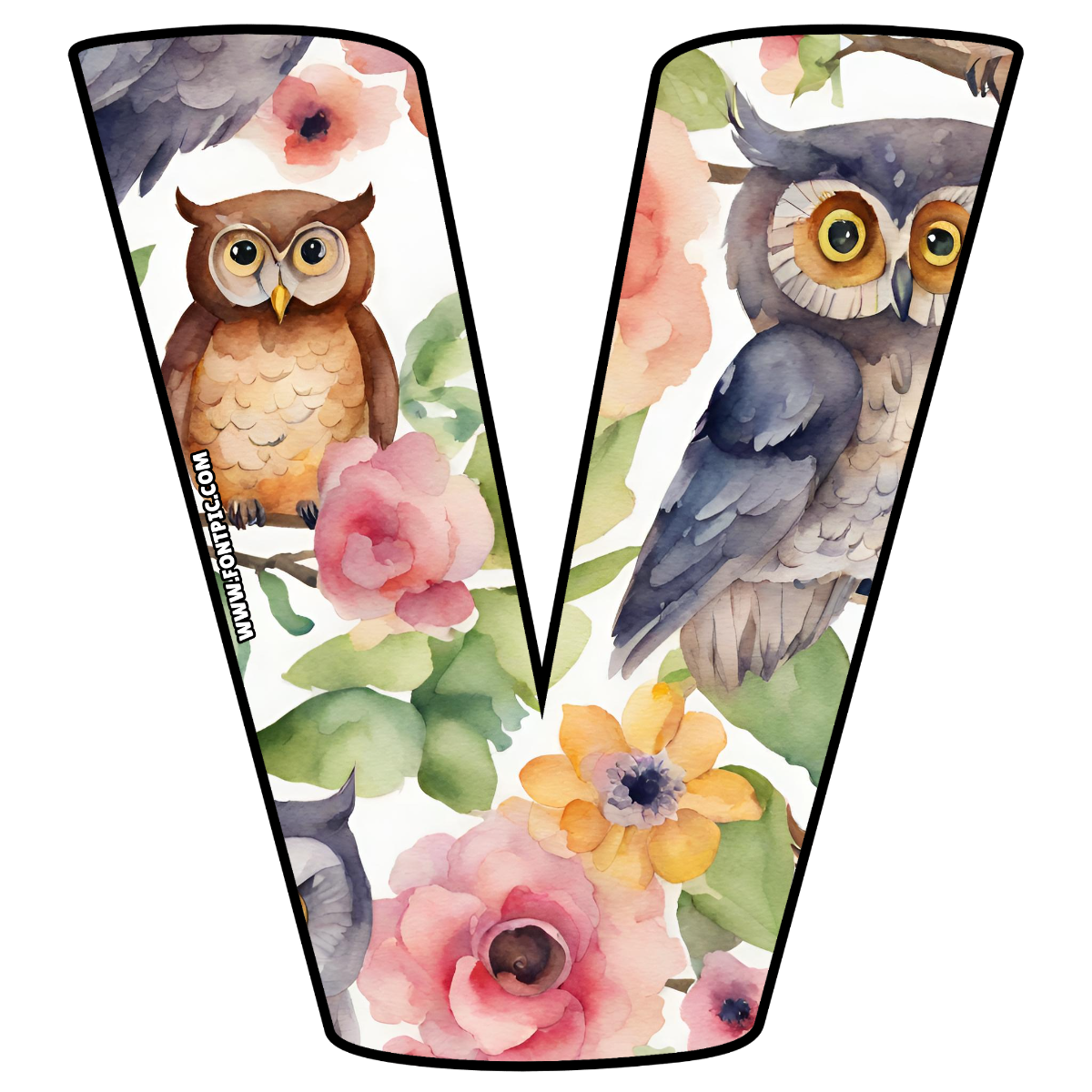 Buho Letter V