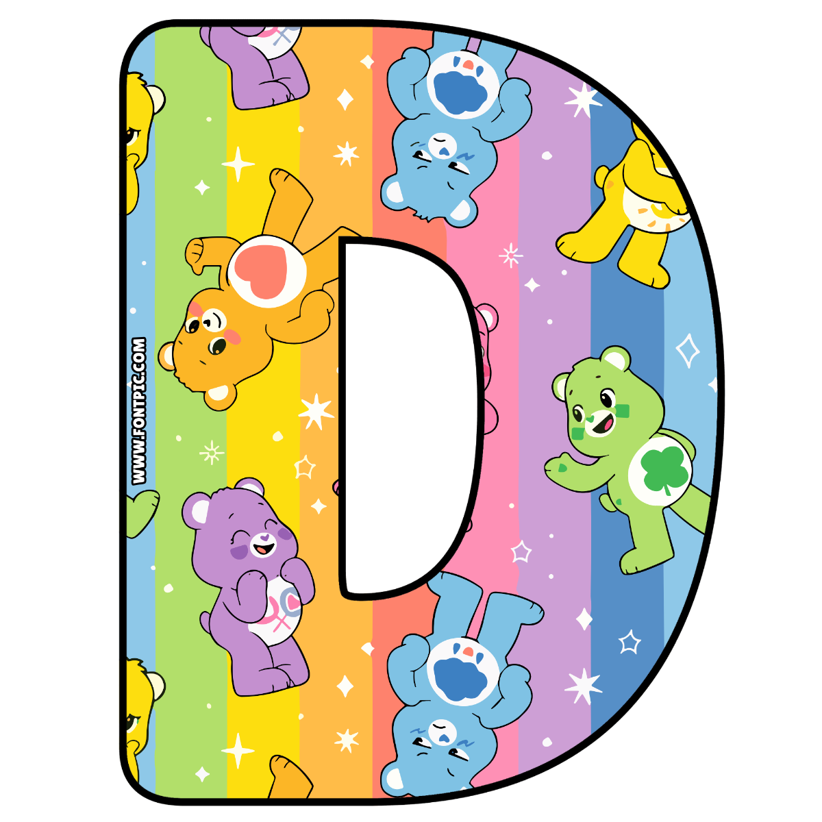 Care Bears Letter D