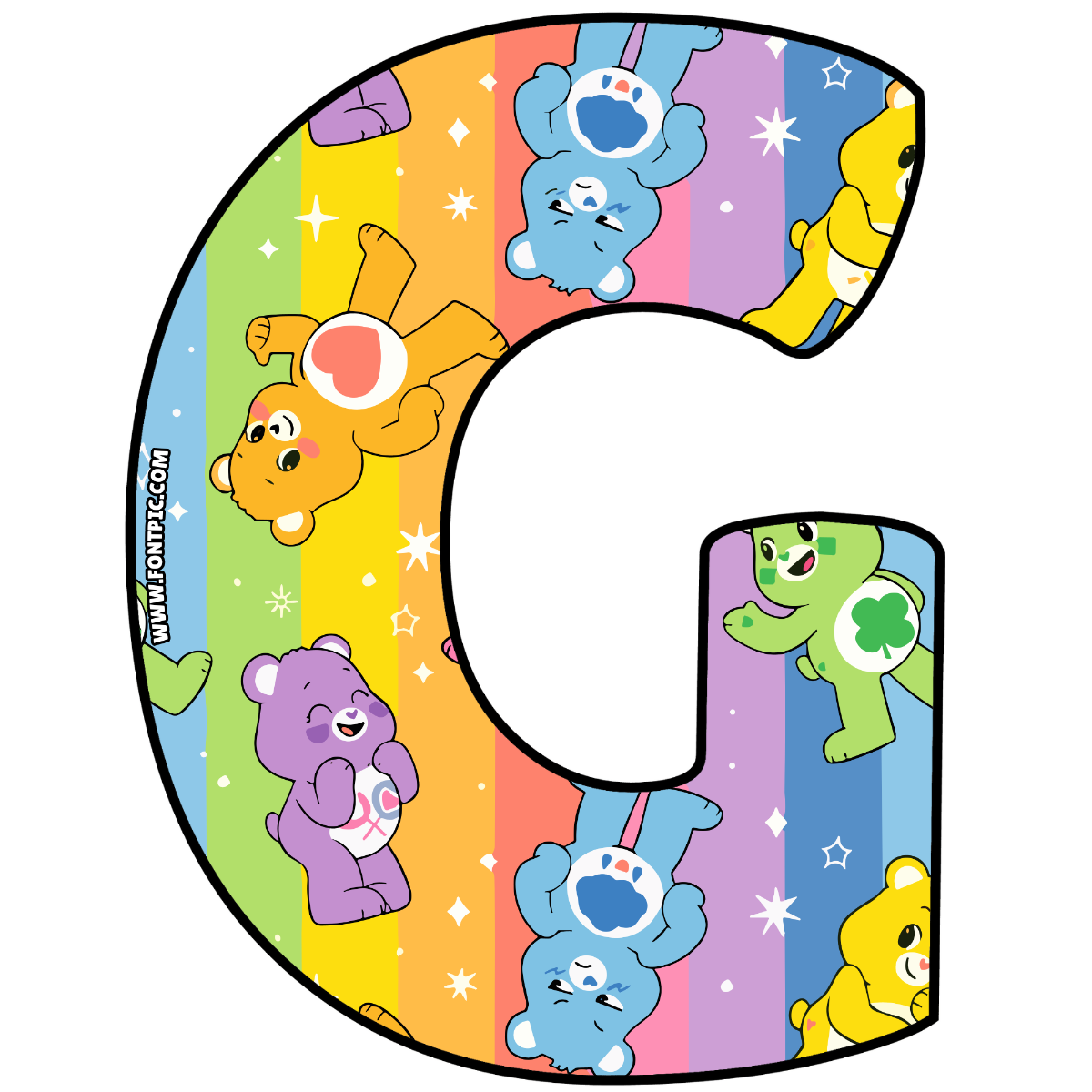 Care Bears Letter G
