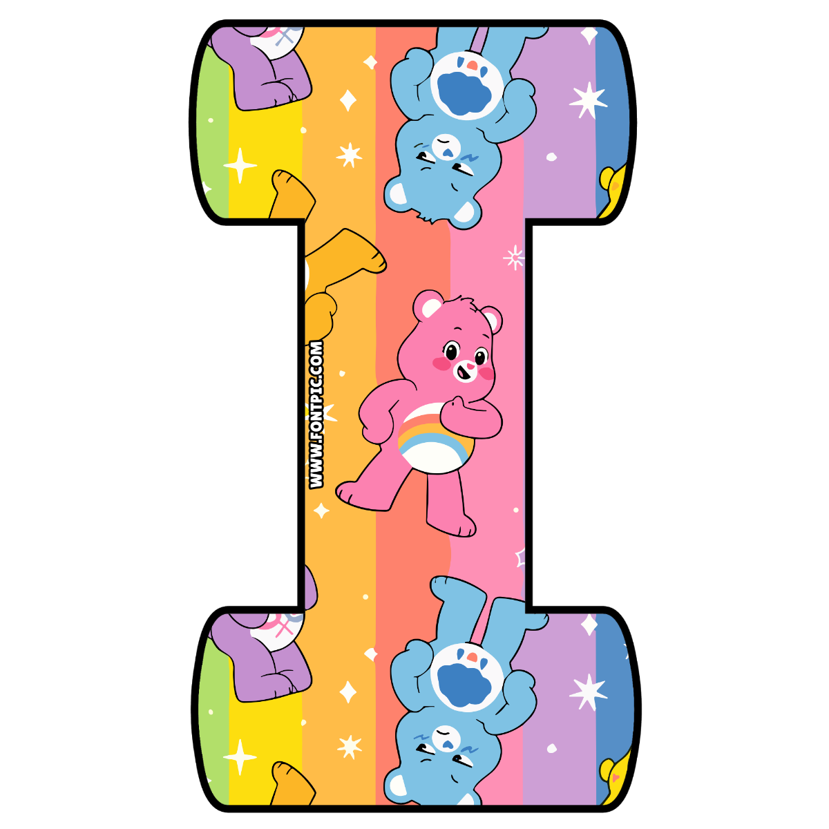 Care Bears Letter I