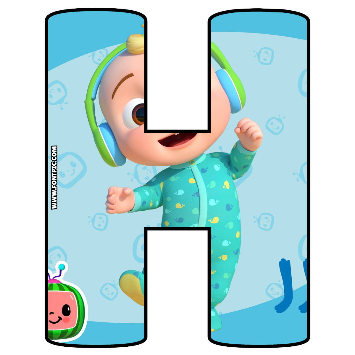 Cocomelon Letter H