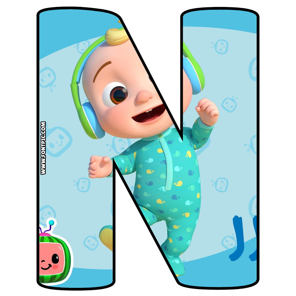 Cocomelon Letter N