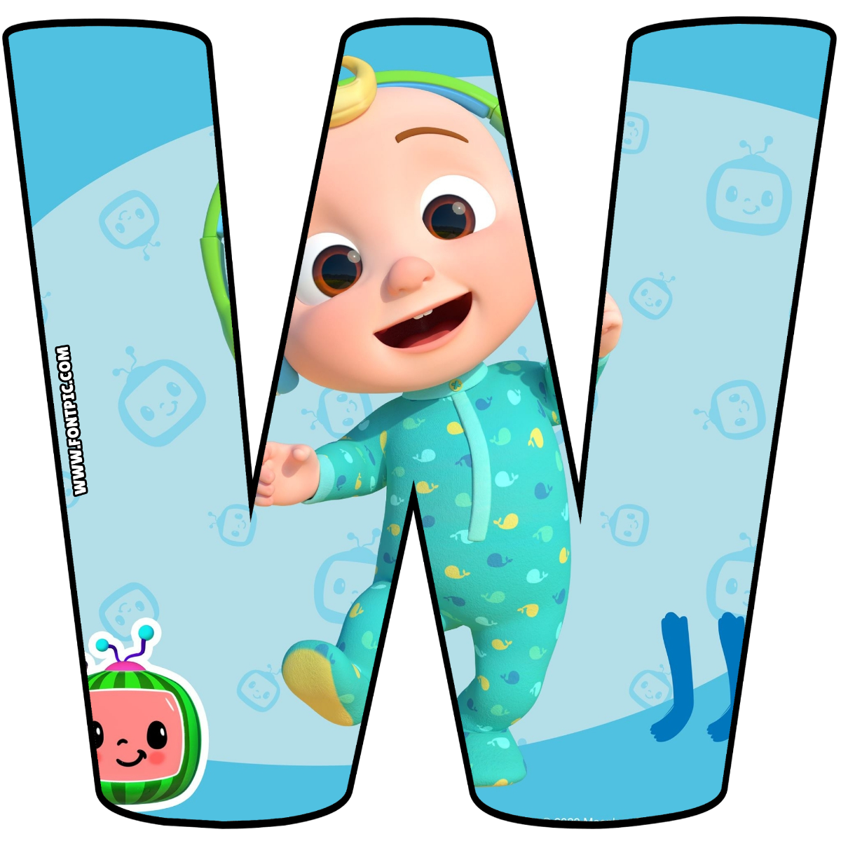Cocomelon Letter W