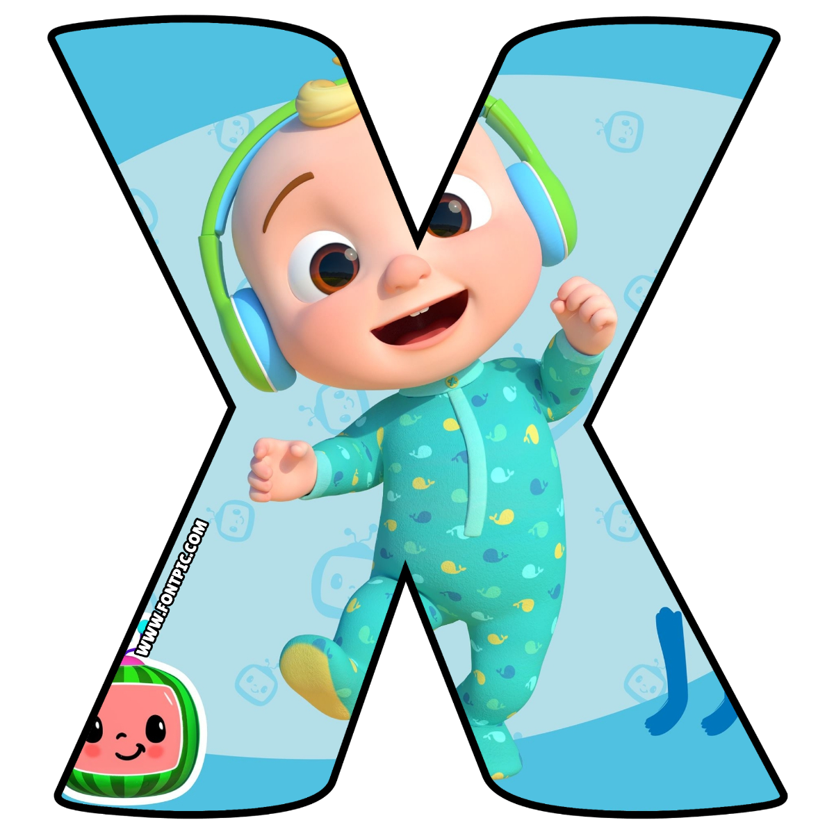 Cocomelon Letter X