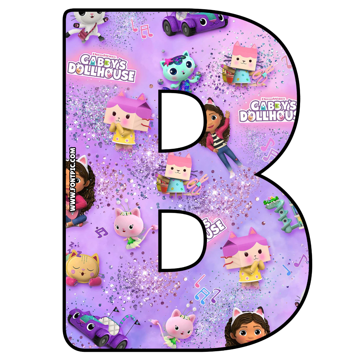 Gabby Dollhouse Letter B