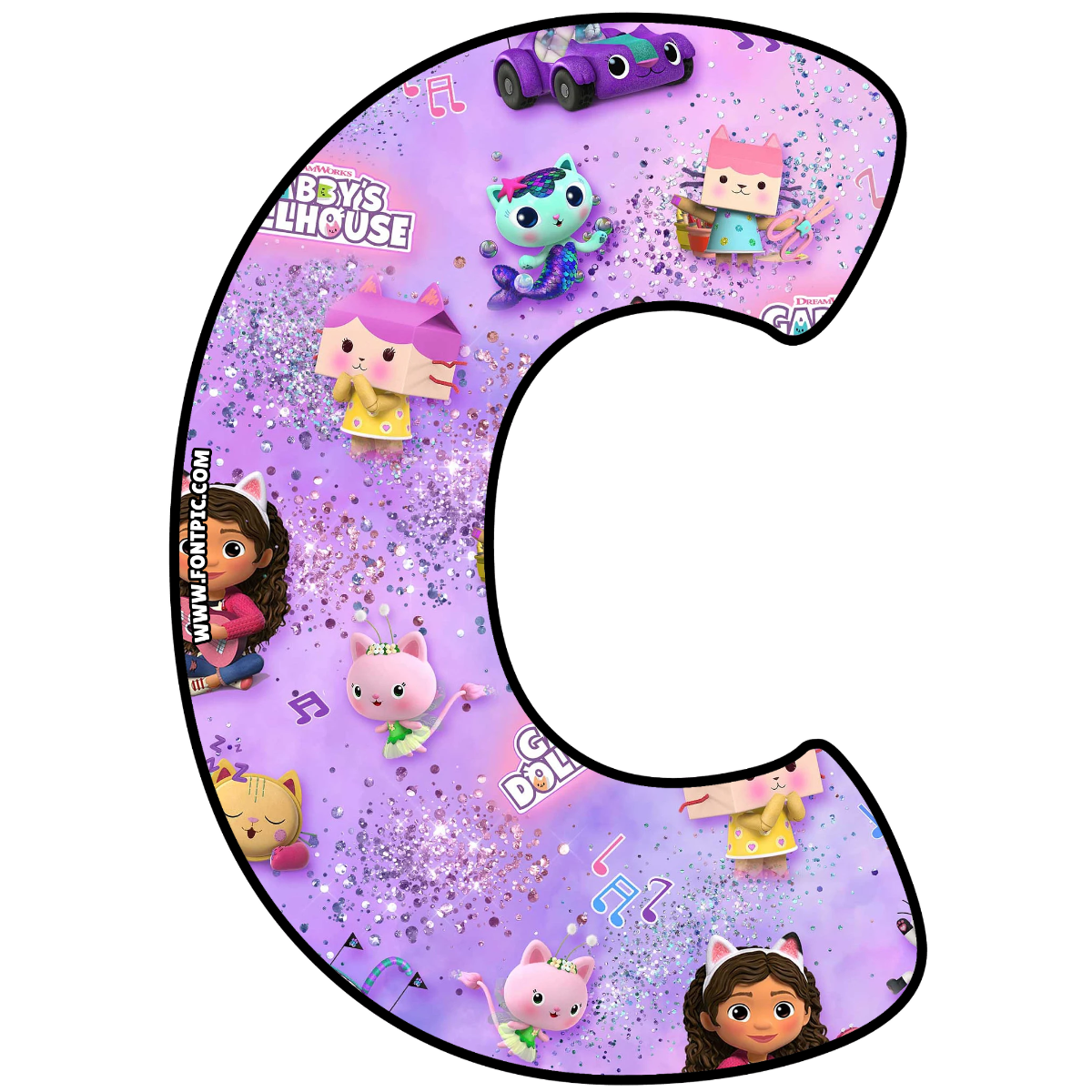 Gabby Dollhouse Letter C