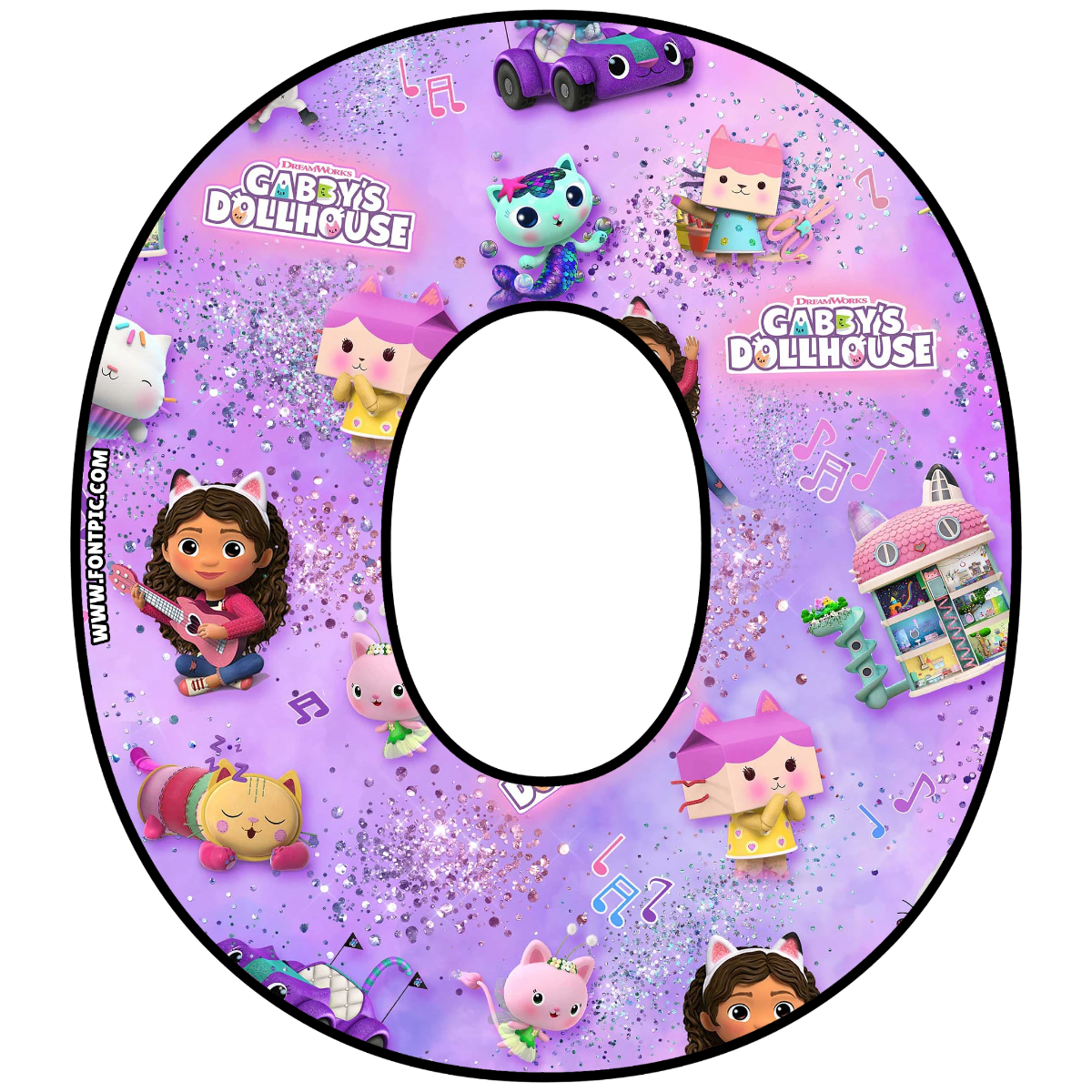 Gabby Dollhouse Letter O