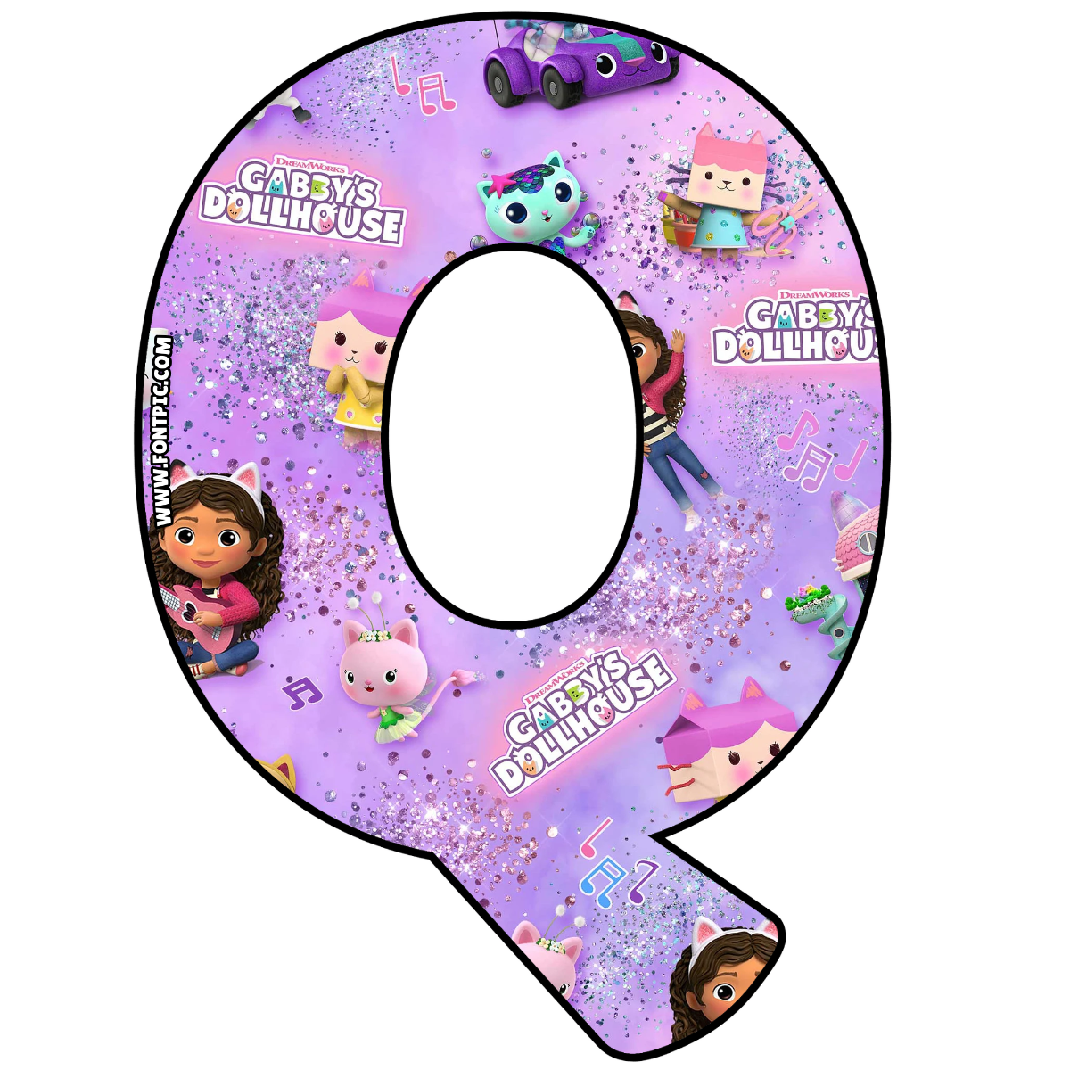 Gabby Dollhouse Letter Q