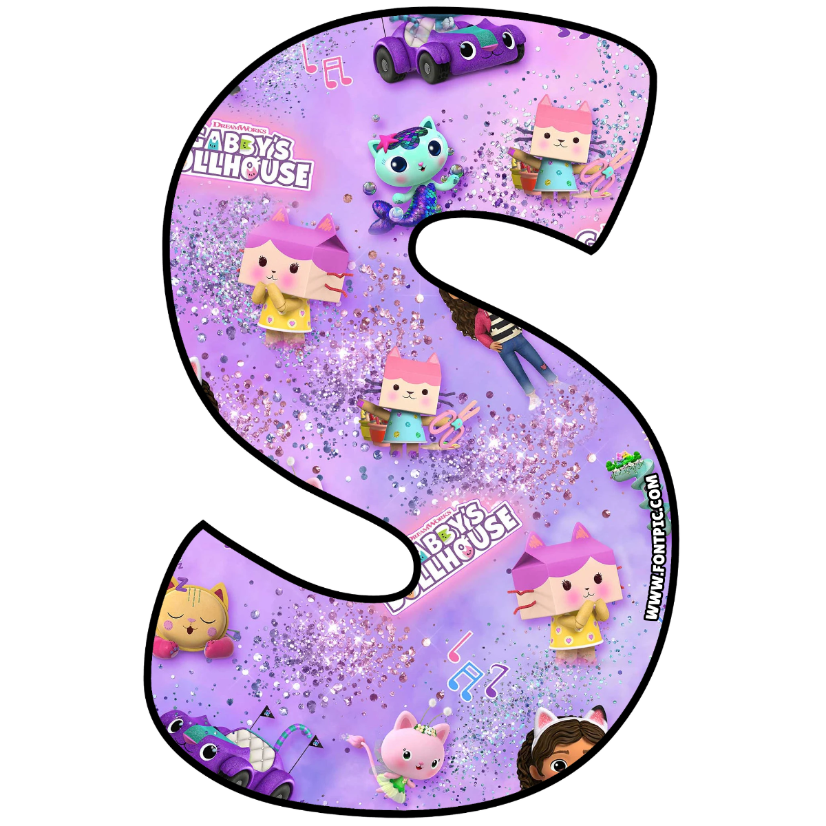 Gabby Dollhouse Letter S