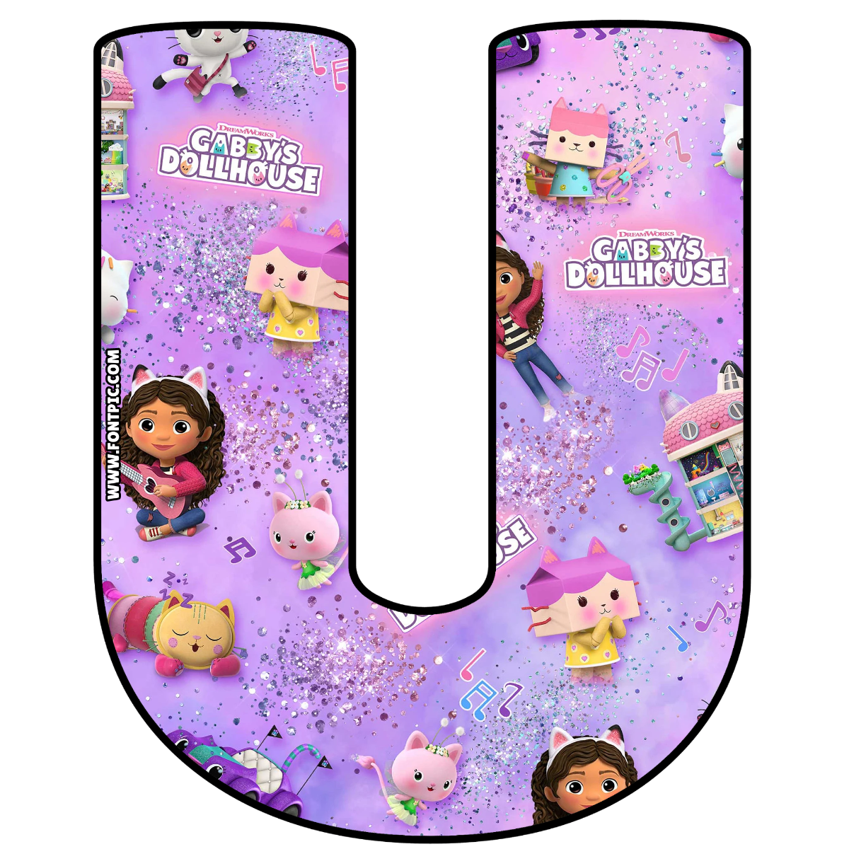 Gabby Dollhouse Letter U