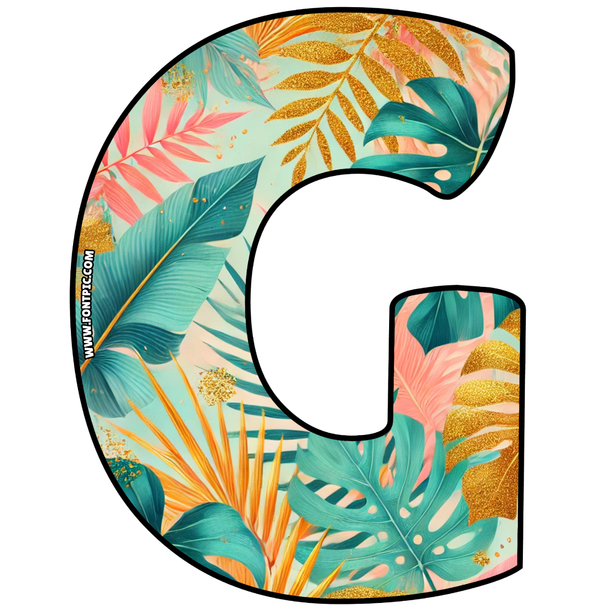 Golden Tropics Letter G