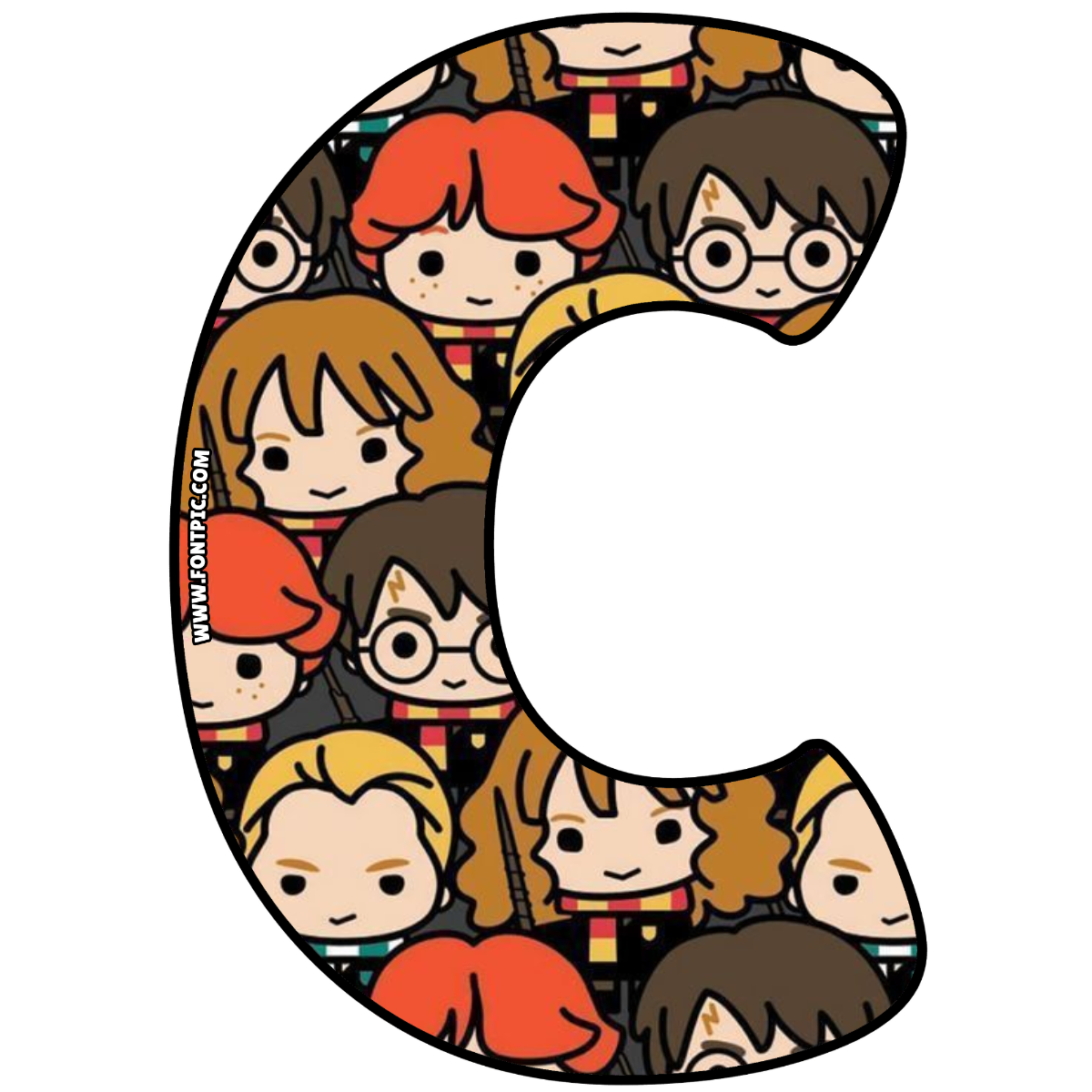 Harry Potter Letter C - FontPic.com