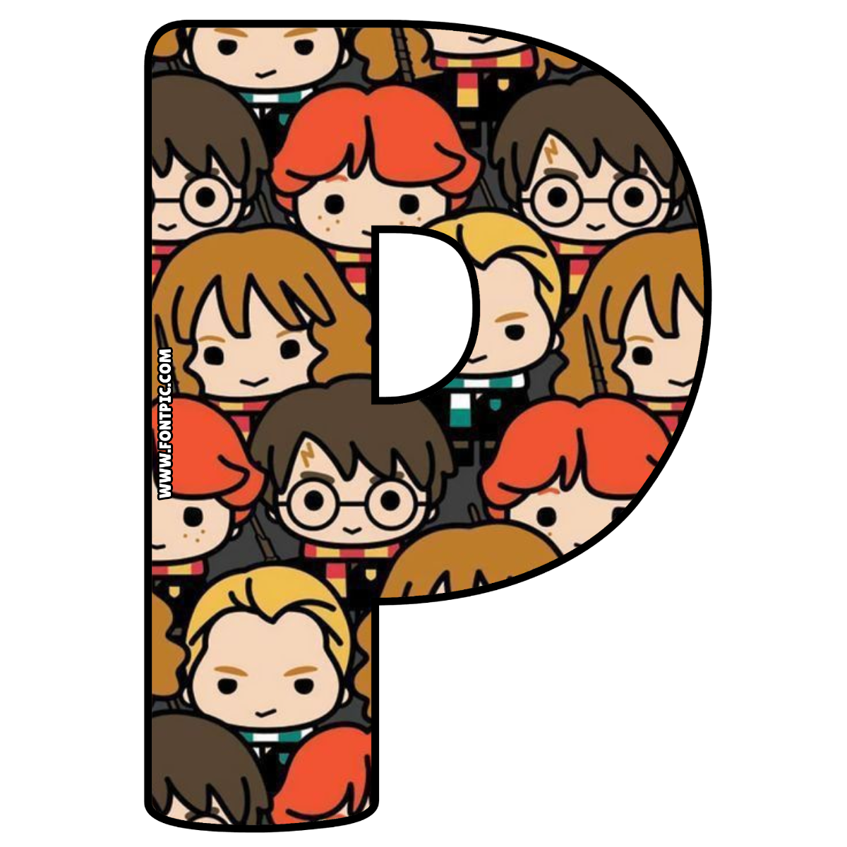Harry Potter Letter P