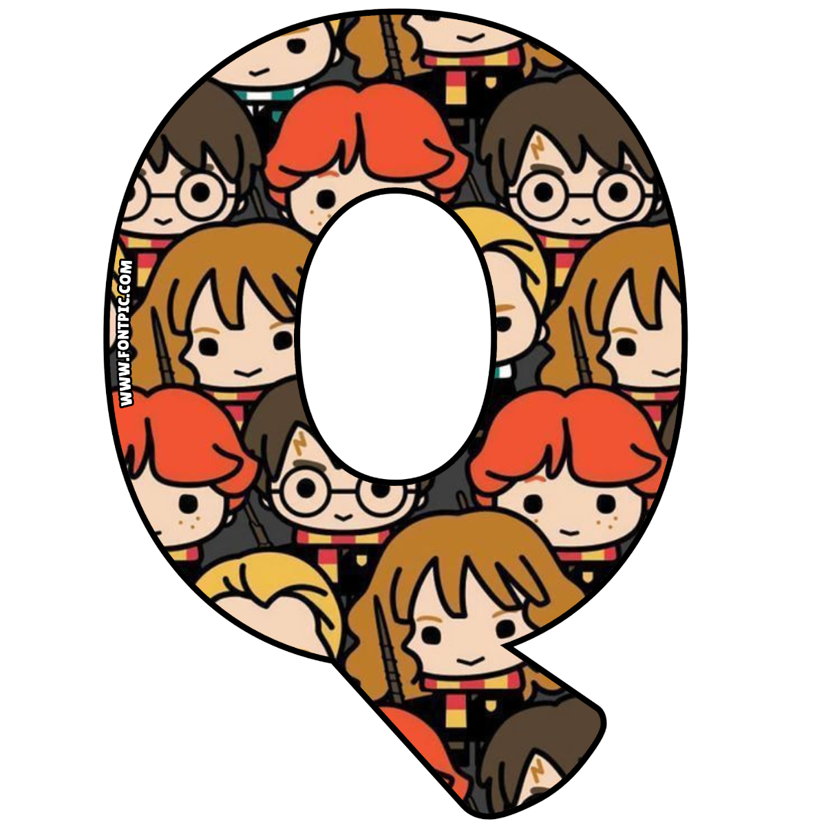 Harry Potter Letter Q