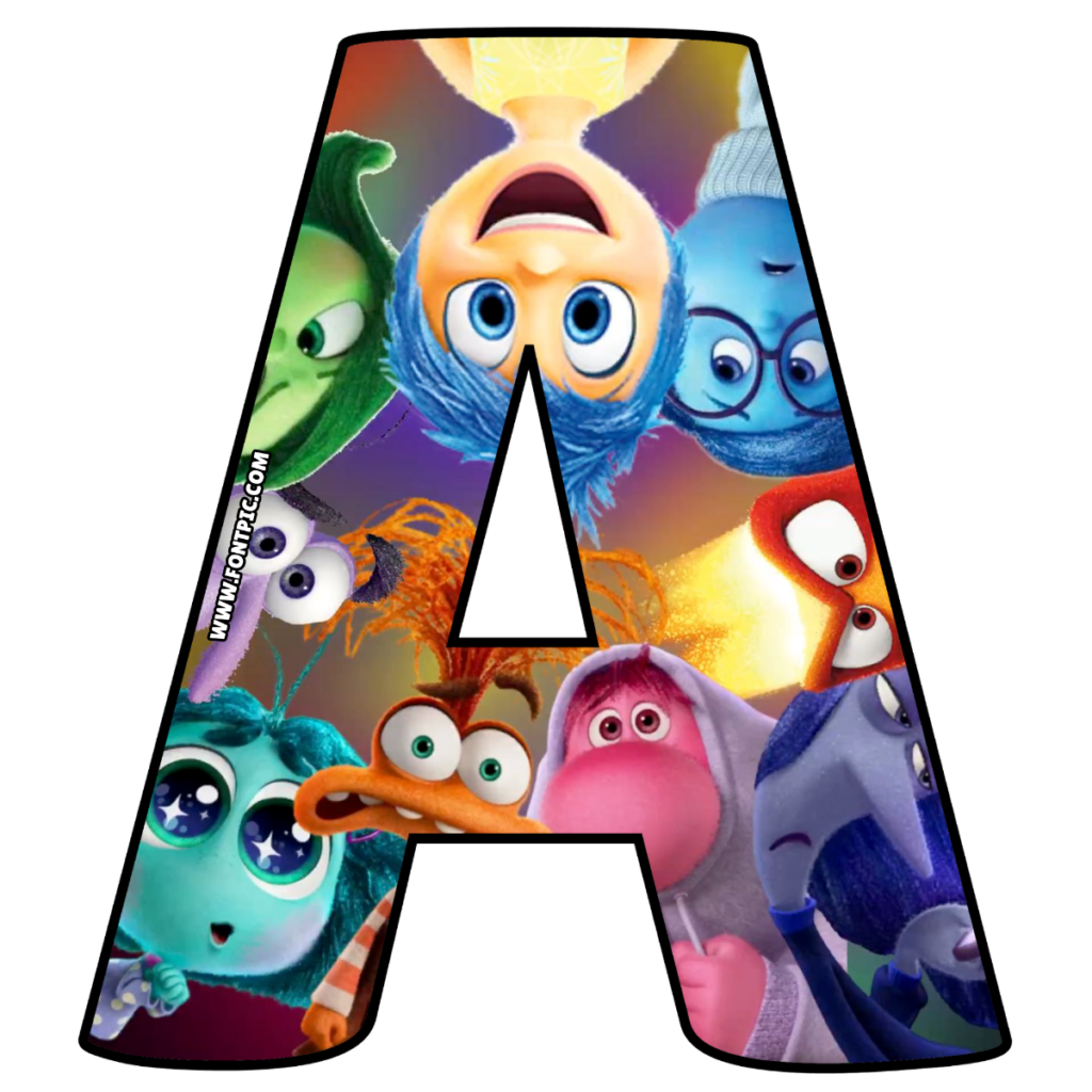 Inside out 2 letter a fontpic