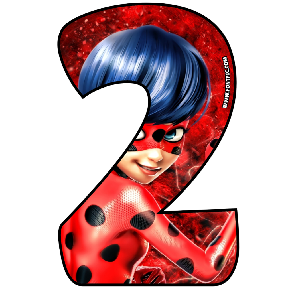 Ladybug Number 2 - FontPic.com
