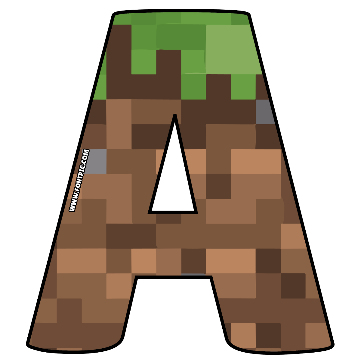 Minecraft Letter A