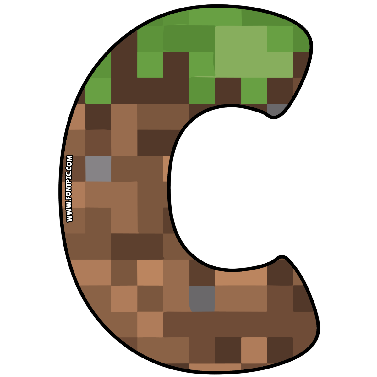 Minecraft Letter C