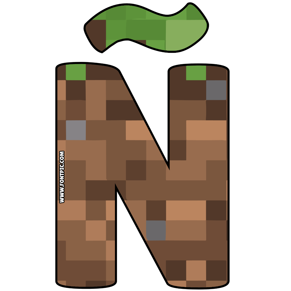 Minecraft Letter Ñ