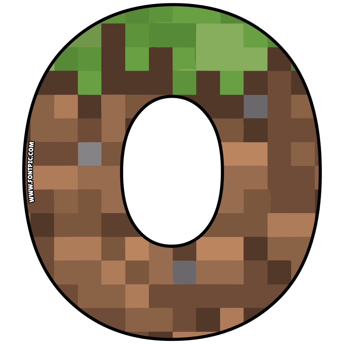 Minecraft Letter O