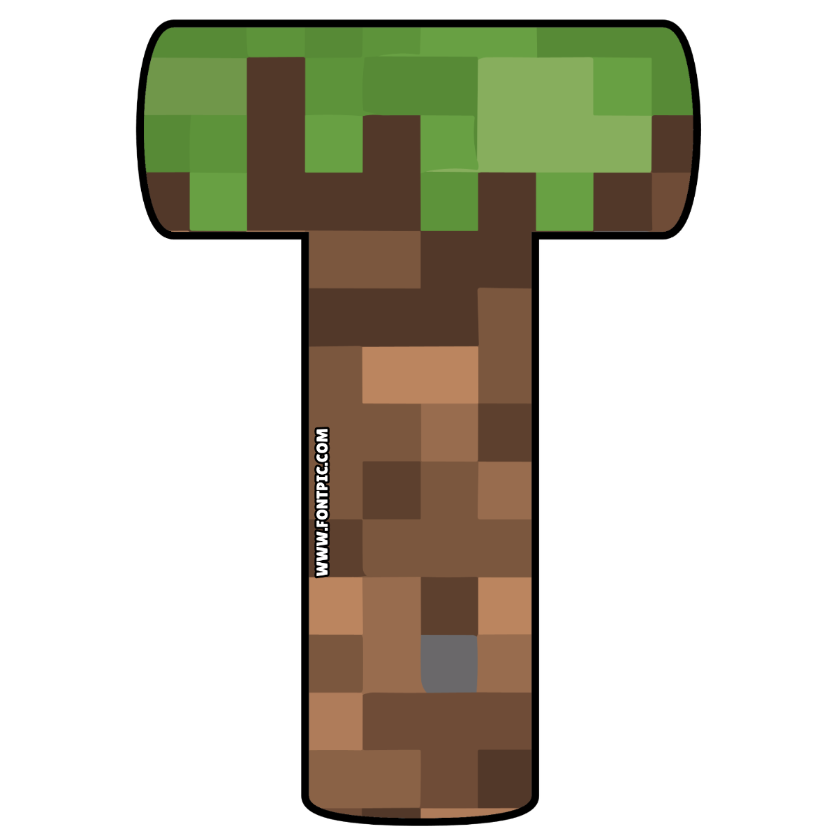 Minecraft Letter T