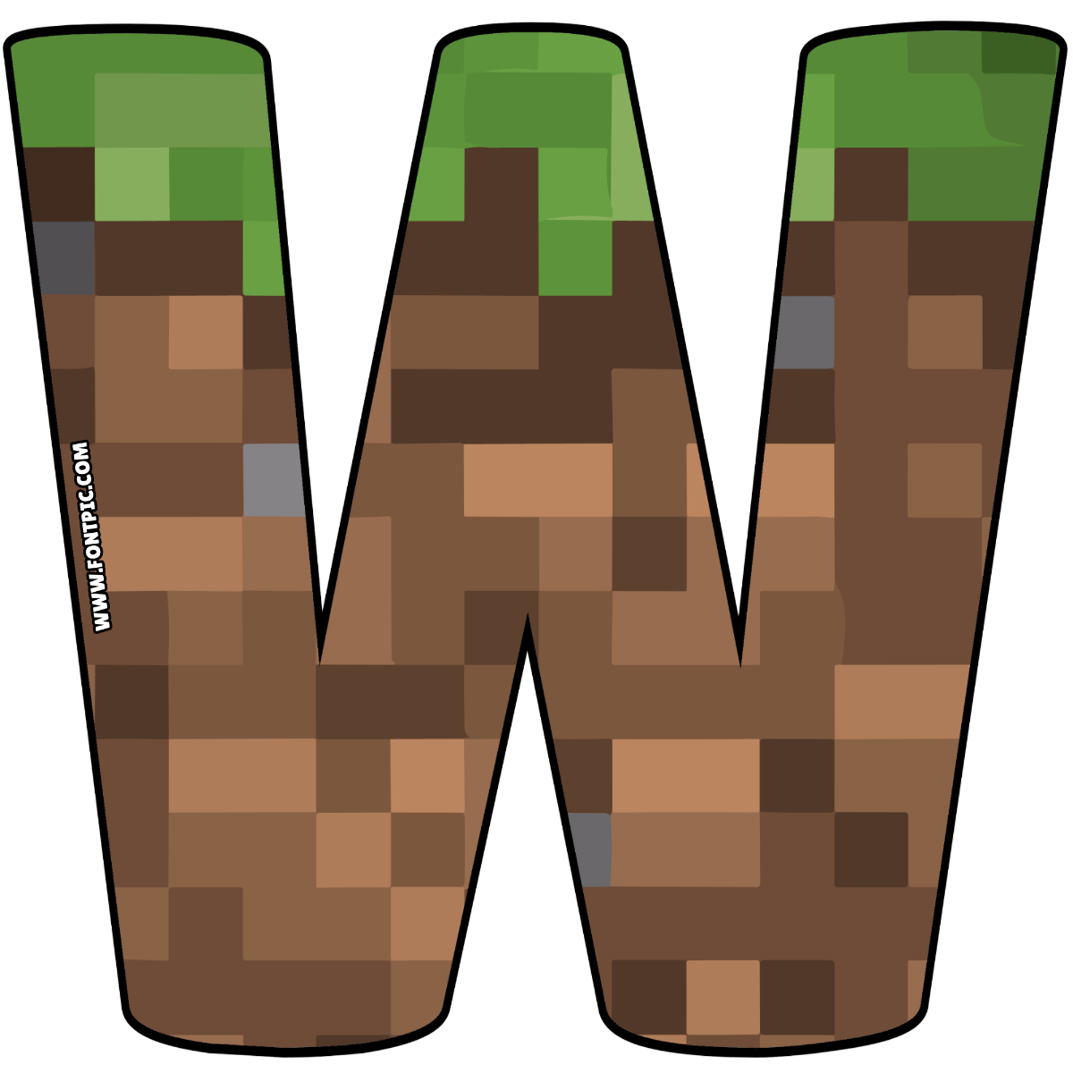 Minecraft Letter W